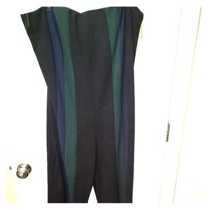Like new 1xl jumpsuit never worn black/ blue/green